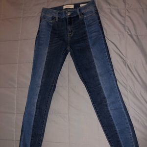 high rise ankle jegging